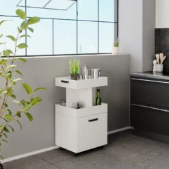 Rollcontainer "Kamber" Weiß 50 X 89 Cm Vicco 13 Rollcontainer "Kamber" Weiß 50 X 89 Cm Vicco -Möbel Store m4923 04 ol