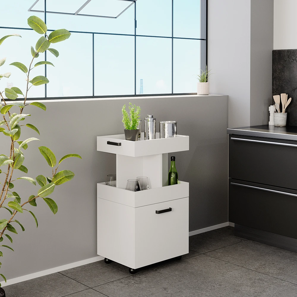 Rollcontainer "Kamber" Weiß 50 X 89 Cm Vicco 6 Rollcontainer "Kamber" Weiß 50 X 89 Cm Vicco – Bild 4