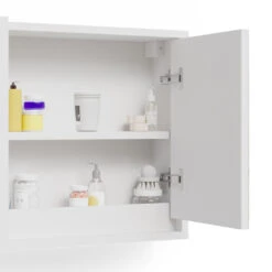 Bad Spiegelschrank "Mila" Weiß 55 X 45 Cm Vicco 12 Bad Spiegelschrank "Mila" Weiß 55 X 45 Cm Vicco -Möbel Store m4926 06 ol