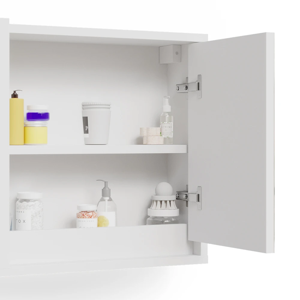 Bad Spiegelschrank "Mila" Weiß 55 X 45 Cm Vicco 7 Bad Spiegelschrank "Mila" Weiß 55 X 45 Cm Vicco – Bild 5