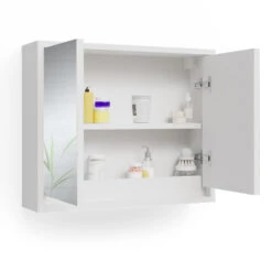 Bad Spiegelschrank "Mila" Weiß 55 X 45 Cm Vicco 13 Bad Spiegelschrank "Mila" Weiß 55 X 45 Cm Vicco -Möbel Store m4926 07 ol