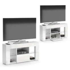 Lowboard "Denver" Weiß Hochglanz 100 X 50 Cm Vicco -Möbel Store m4927 07 ol