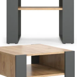 Couchtisch Anthrazit/Goldkraft Eiche 59 X 62 Cm Vicco -Möbel Store m4949 06 ol