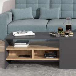 Couchtisch "Fabien" Goldkraft Eiche/Anthrazit 110 X 45 Cm Vicco -Möbel Store m4970 05 ol