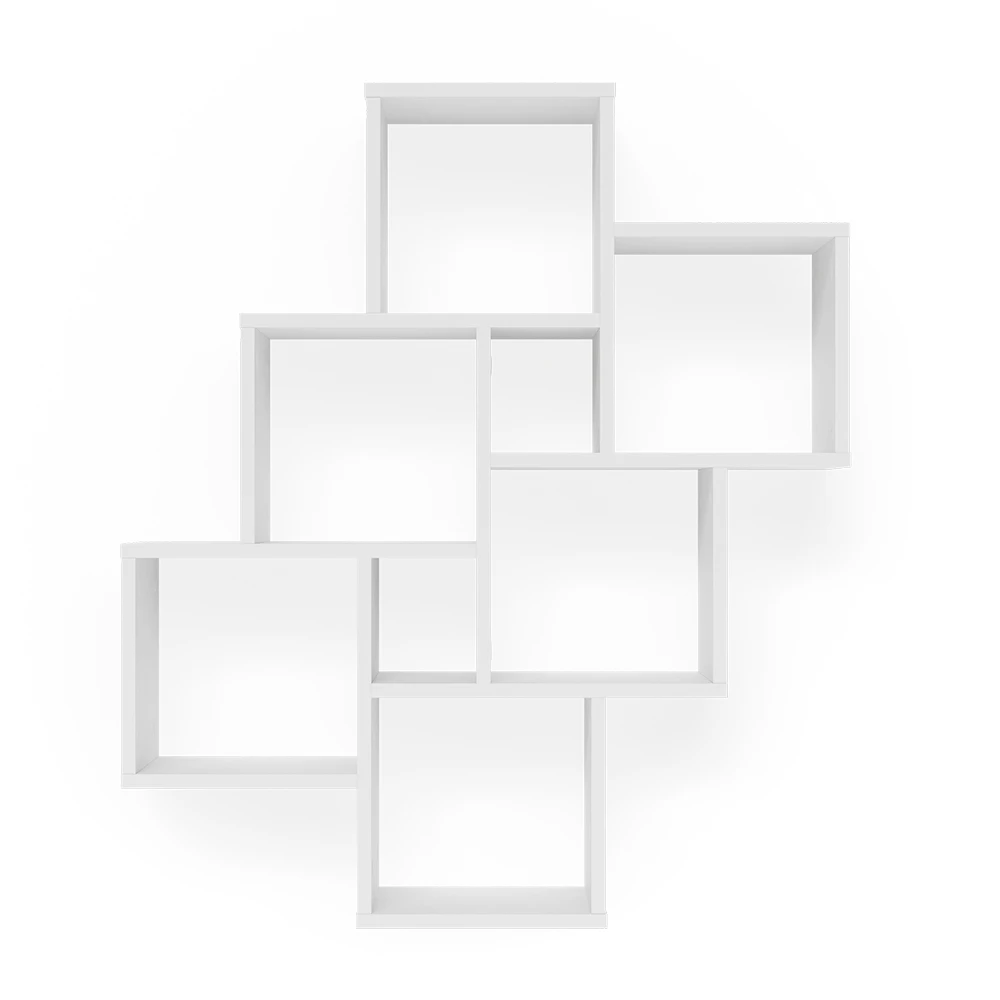 Wandregal "Leda" Weiß 82 X 95 Cm Vicco 8 Wandregal "Leda" Weiß 82 X 95 Cm Vicco – Bild 6