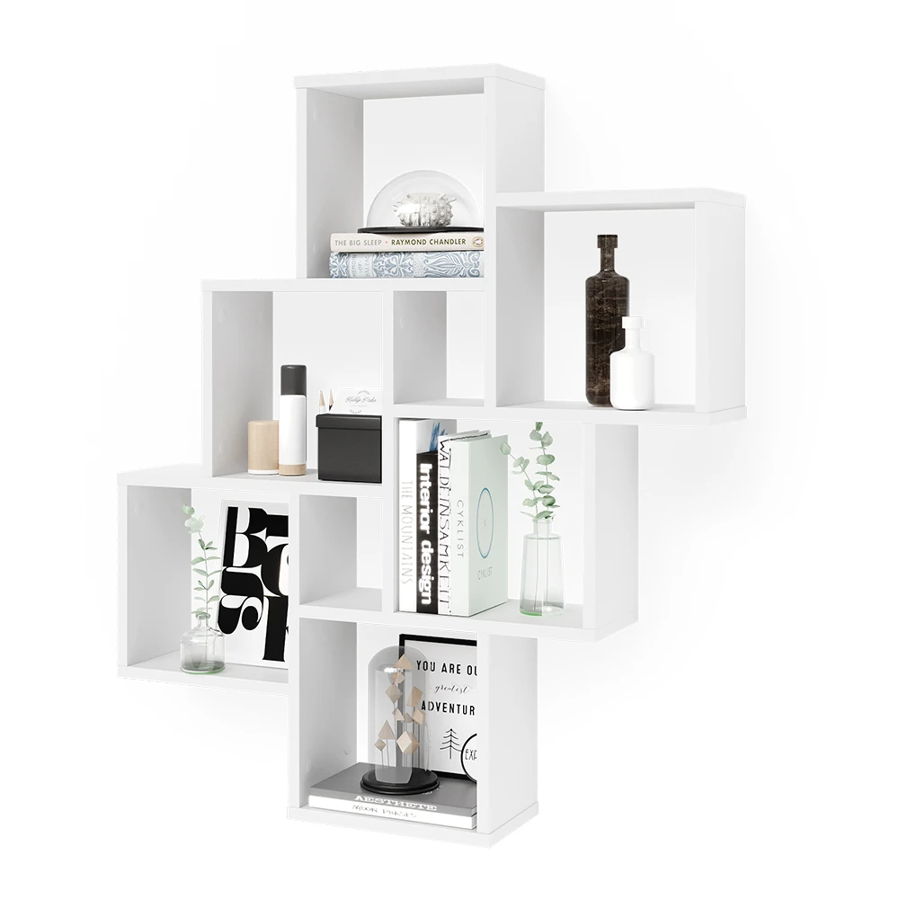 Wandregal "Leda" Weiß 82 X 95 Cm Vicco 9 Wandregal "Leda" Weiß 82 X 95 Cm Vicco – Bild 7