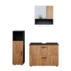 Badmöbel Set "Irma" Anthrazit/Eiche 3 Teile, Mit Midischrank Vicco 1 Badmöbel Set "Irma" Anthrazit/Eiche 3 Teile, Mit Midischrank Vicco -Möbel Store m4988 01 ol