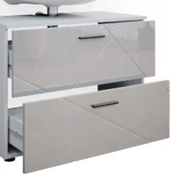 Badmöbel Set "Irma" Weiß Hochglanz 2 Teile Vicco -Möbel Store m4990 06 ol