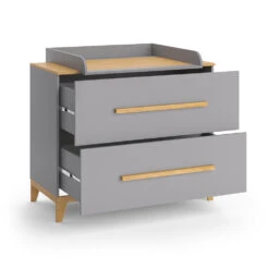 Wickelkommode "Malia" Grau/Eiche 108 X 98 Cm Vitalispa