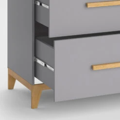 Wickelkommode "Malia" Grau/Eiche 108 X 98 Cm Vitalispa -Möbel Store m5011 06 ol