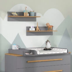 Wandregal Für Das Kinderzimmer "Malia" Grau/Eiche 70 X 20 Cm Vitalispa 12 Wandregal Für Das Kinderzimmer "Malia" Grau/Eiche 70 X 20 Cm Vitalispa -Möbel Store m5012 04 ol