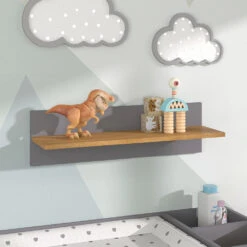Wandregal Für Das Kinderzimmer "Malia" Grau/Eiche 70 X 20 Cm Vitalispa 13 Wandregal Für Das Kinderzimmer "Malia" Grau/Eiche 70 X 20 Cm Vitalispa -Möbel Store m5012 05 ol