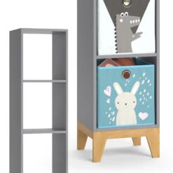 Kinderregal "Malia" Grau/Eiche 35.2 X 159.5 Cm Vicco -Möbel Store m5016 06 ol