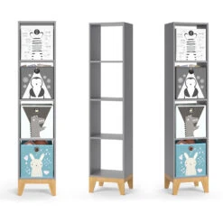 Kinderregal "Malia" Grau/Eiche 35.2 X 159.5 Cm Vicco -Möbel Store m5016 07 ol