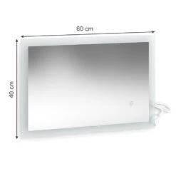 Badezimmerspiegel Weiß 60 X 40 Cm Vicco -Möbel Store m5019 03 ol