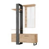 Garderobe "Porto" Artisan-Eiche/Schwarz 120 X 192 Cm Vicco -Möbel Store m5031 01 ol