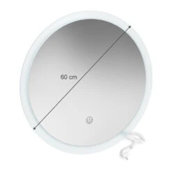 Badezimmerspiegel Weiß 60 X 60 Cm Rund Vicco -Möbel Store m5034 03 ol