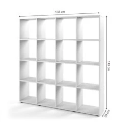 Raumteiler "Karree" Weiß 138.5 X 142.5 Cm Vicco 11 Raumteiler "Karree" Weiß 138.5 X 142.5 Cm Vicco -Möbel Store m503 03 ol