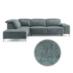 Sofa L Form "James" Grau 301 X 218 Cm Linke Ecke Vitalispa -Möbel Store m5043 07 ol