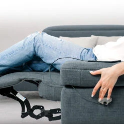 Sofa L Form "James" Grau 301 X 218 Cm Linke Ecke Vitalispa -Möbel Store m5043 08 ol