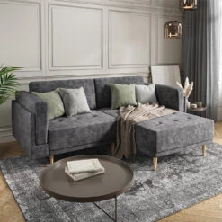 Sofa L Form "Cali" Anthrazit 236 X 172 Cm Vitalispa -Möbel Store m5048 04 ol