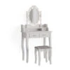 Schminktisch "Maggie" Weiß 75 Cm Mit LED Beleuchtung Und Hocker Vicco -Möbel Store m5057 01 ol