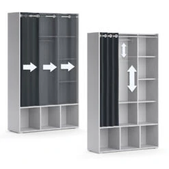 Kinderkleiderschrank "Luigi" Grau 104.4 X 173.8 Cm Vicco -Möbel Store m5151 06 ol