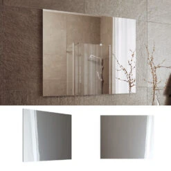 Badezimmerspiegel "Viola" Weiß 80 X 65 Cm Vicco 10 Badezimmerspiegel "Viola" Weiß 80 X 65 Cm Vicco -Möbel Store m5164 02 ol