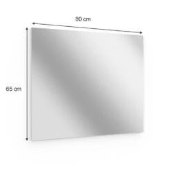 Badezimmerspiegel "Viola" Weiß 80 X 65 Cm Vicco 11 Badezimmerspiegel "Viola" Weiß 80 X 65 Cm Vicco -Möbel Store m5164 03 ol