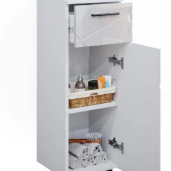 Midischrank "Irma" Weiß Hochglanz 30 X 81 Cm Vicco -Möbel Store m5203 06 ol