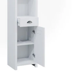 Badschrank "Nino" Weiß/Artisan-Eiche 39.2 X 190.5 Cm Vicco 14 Badschrank "Nino" Weiß/Artisan-Eiche 39.2 X 190.5 Cm Vicco -Möbel Store m5216 06 ol