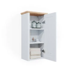 Badschrank "Nino" Weiß/Artisan-Eiche 39.2 X 76.5 Cm Vicco -Möbel Store m5217 07 ol