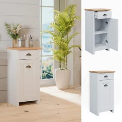 Midischrank "Nino" Weiß/Artisan-Eiche 39.2 X 79 Cm Vicco -Möbel Store m5220 02 ol