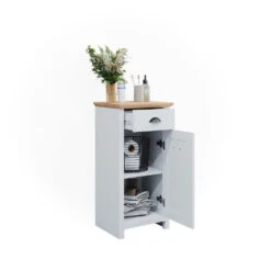 Midischrank "Nino" Weiß/Artisan-Eiche 39.2 X 79 Cm Vicco -Möbel Store m5220 07 ol