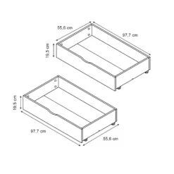Rollschublade "Everest" Weiß 98 X 56 Cm 2er Set Vitalispa 11 Rollschublade "Everest" Weiß 98 X 56 Cm 2er Set Vitalispa -Möbel Store m5221 03 ol