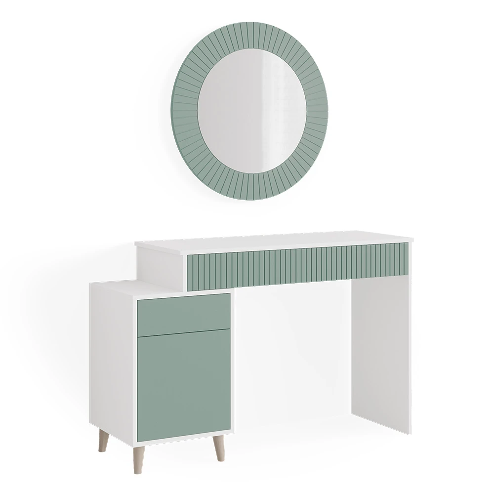 Schminktisch "Arles" Grün/Weiß 120 Cm Vicco 3 Schminktisch "Arles" Grün/Weiß 120 Cm Vicco