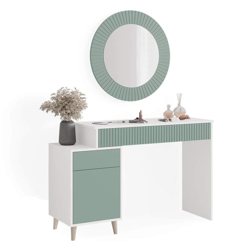 Schminktisch "Arles" Grün/Weiß 120 Cm Vicco 9 Schminktisch "Arles" Grün/Weiß 120 Cm Vicco – Bild 7