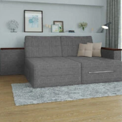 Sofa L Form Grau 160 X 240 Cm Linke Ecke Vitalispa -Möbel Store m522 04 ol