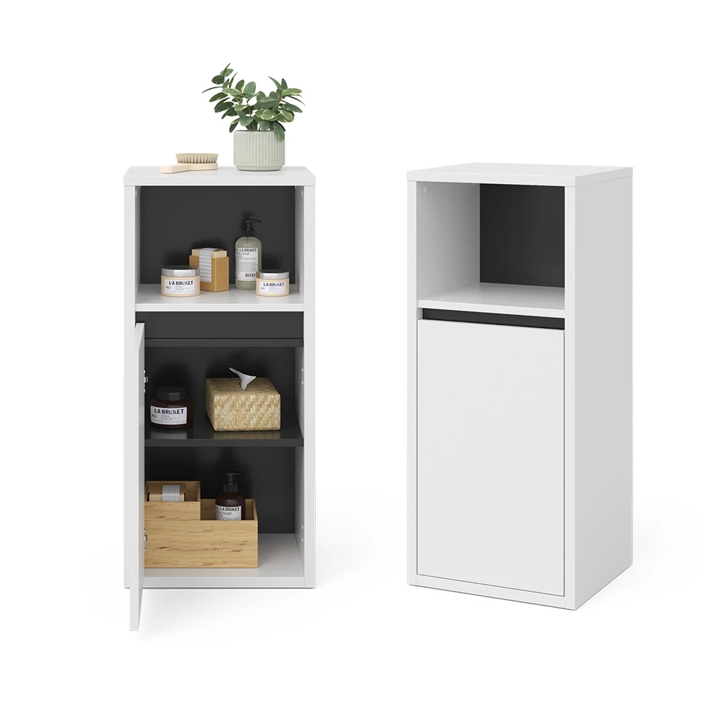 Midischrank "Viola" Weiß/Anthrazit 38 X 80 Cm Vicco 9 Midischrank "Viola" Weiß/Anthrazit 38 X 80 Cm Vicco – Bild 7