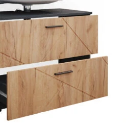 Badmöbel Set "Irma" Anthrazit/Eiche 2 Teile, Unterschrank 80 Cm Vicco -Möbel Store m5244 06 ol