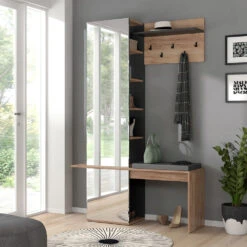 Garderobe Goldkraft Eiche/Anthrazit 120 X 190 Cm Vicco 12 Garderobe Goldkraft Eiche/Anthrazit 120 X 190 Cm Vicco -Möbel Store m5270 04 ol