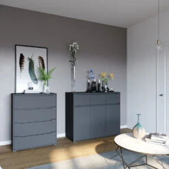 Sideboard "Ruben" Anthrazit 120 X 101.6 Cm Vicco -Möbel Store m5329 04 ol