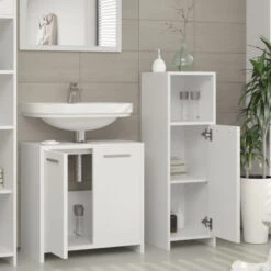 Badmöbel Set "Kiko" Weiß 3 Teile Vicco 13 Badmöbel Set "Kiko" Weiß 3 Teile Vicco -Möbel Store m532 05 ol