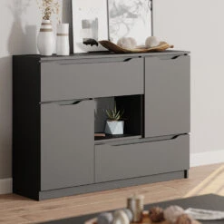 Sideboard "Ruben" Anthrazit 120 X 84 Cm Vicco -Möbel Store m5330 05 ol