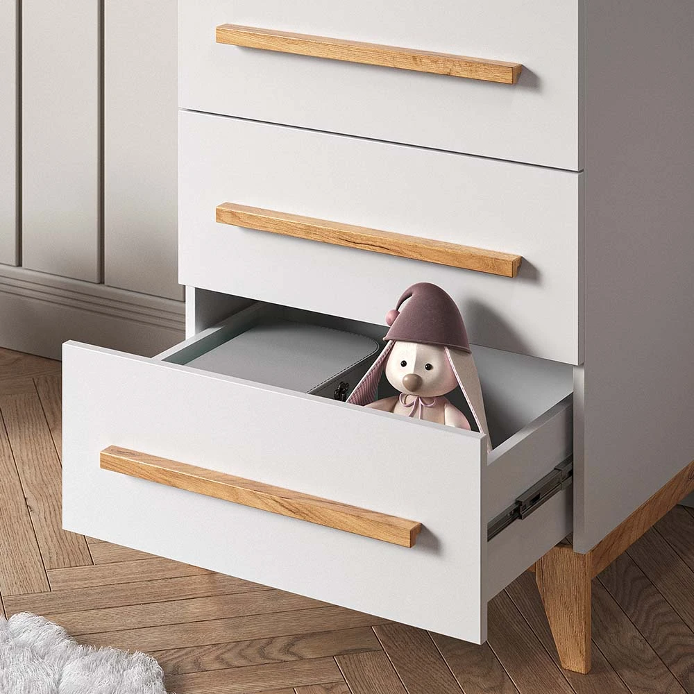 Sideboard "Malia" Weiß/Eiche 60 X 88 Cm Vitalispa 7 Sideboard "Malia" Weiß/Eiche 60 X 88 Cm Vitalispa – Bild 5