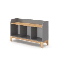 Kinderregal "Malia" Grau/Eiche 107.2 X 63.8 Cm Vitalispa