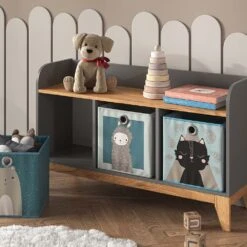 Kinderregal "Malia" Grau/Eiche 107.2 X 63.8 Cm Vitalispa -Möbel Store m5370 05 ol