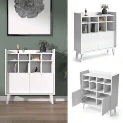 Sideboard "Cube" Weiß 78 X 86.5 Cm Vicco -Möbel Store m5434 02 ol