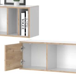 Wandregal "Sirion" Weiß/Goldkraft Eiche 110 X 32 Cm Vicco -Möbel Store m5471 06 ol