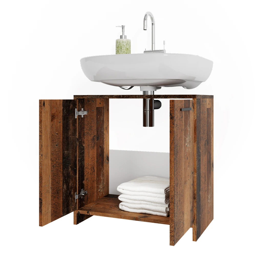 Waschbeckenunterschrank "Kiko" Eiche Rustikal 58 X 60 Cm Vicco 9 Waschbeckenunterschrank "Kiko" Eiche Rustikal 58 X 60 Cm Vicco – Bild 7